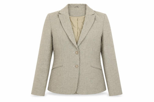 Amaranto Womens Beige Size 12 Blazer Jacket Formal Workwear