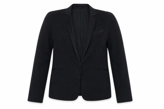 Caroll Womens Black Size 14 Regular Fit Blazer Jacket