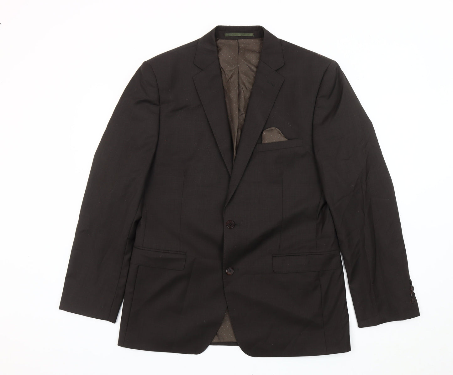 French Connection Men's Brown Wool Blend Regular Blazer Jacket 40R