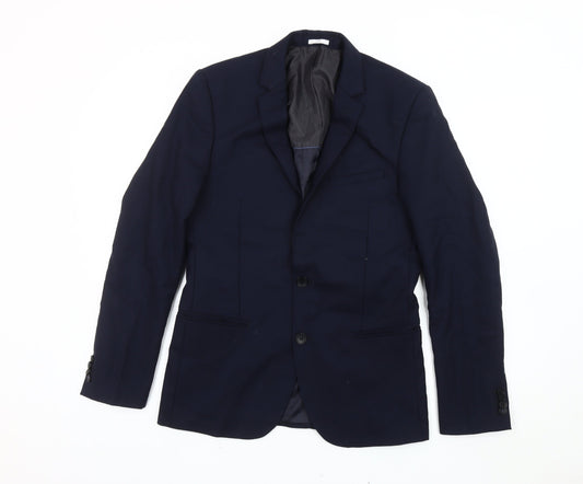 Jules Men’s Blue Blazer Jacket Size 36 Single Breasted Notch Lapel