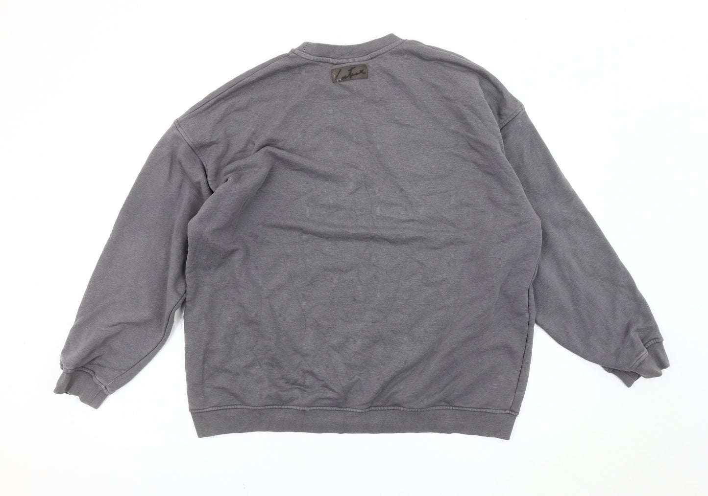 Couture Men's Grey Crew Neck Sweatshirt S Regular Fit Pullover
