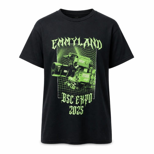 Gildan Men's Black Large Graphic Print Crew Neck T-Shirt