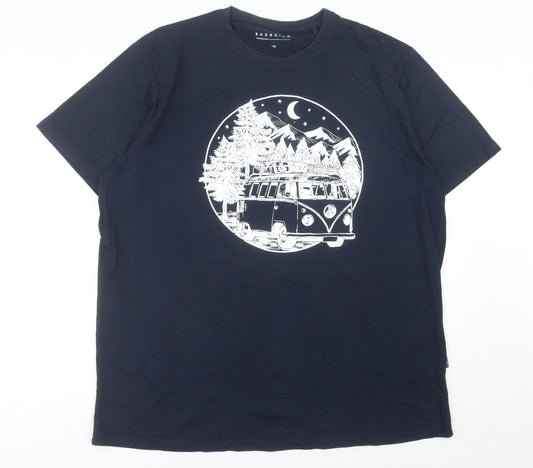 BadRhino Men’s Blue XL Graphic Outdoor Cotton T-Shirt