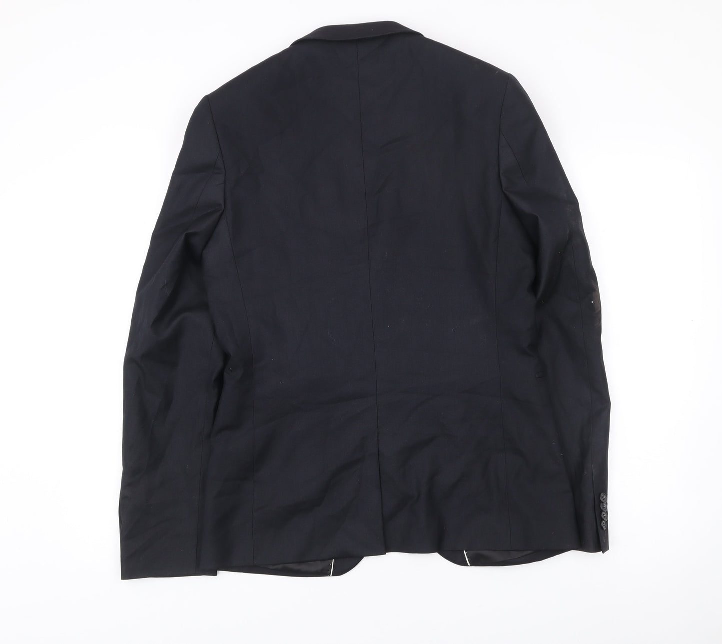 Topman Men's Black 38 Slim Fit Blazer Jacket Smart Classic Formal