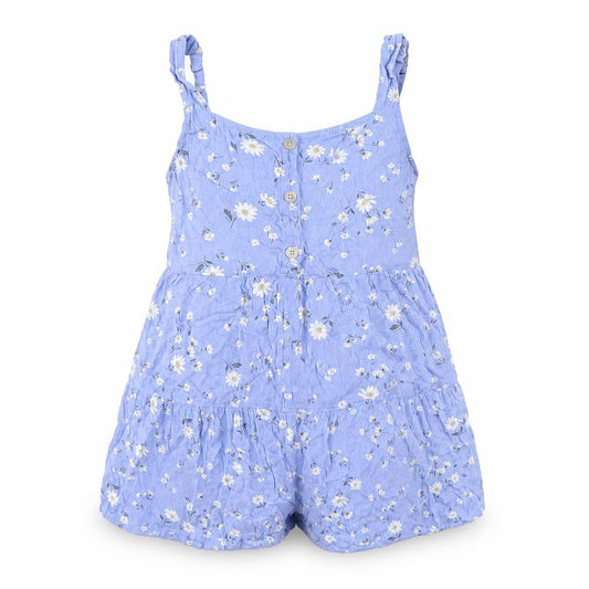 Abercrombie & Fitch Kids Girls Blue Floral Playsuit Size 9-10 Years Summer Casual