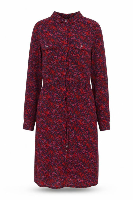 H&M Women’s Multicoloured Floral Shirt Dress Size 10 Long Sleeve