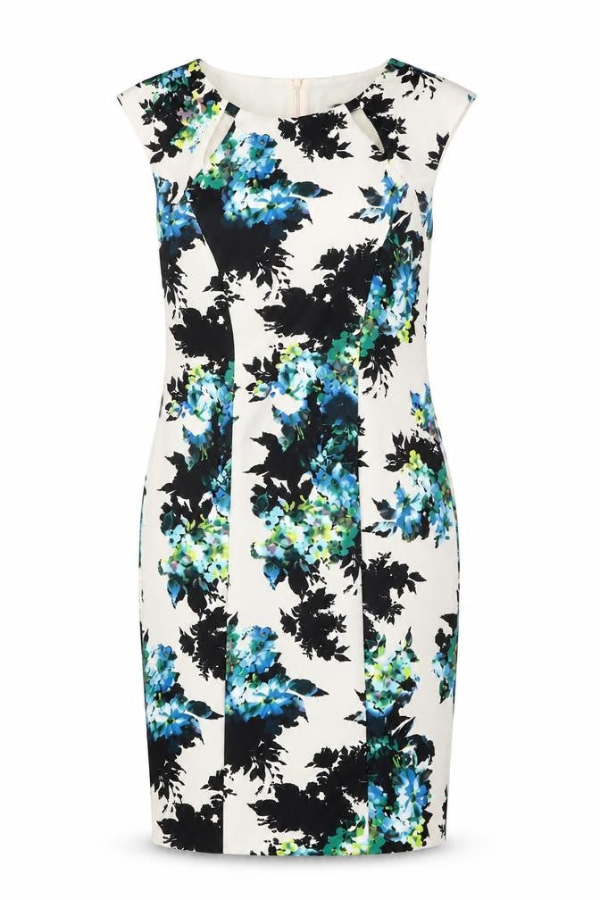 Wallis Women’s Multicoloured Floral Sleeveless Sheath Dress Size 12