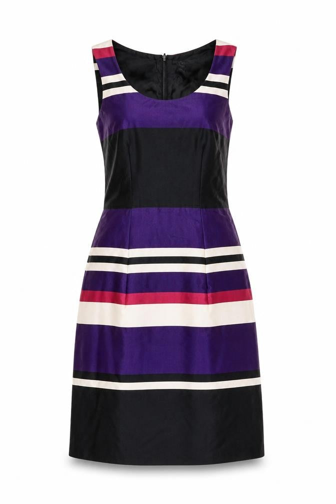 H&M Women’s Sleeveless Striped Sheath Dress Size 6 Multi Knee Length