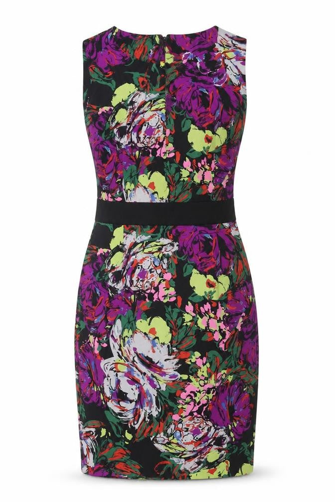 Clements Ribeiro Women’s Multicoloured Floral Strapless Bodycon Dress Size 10