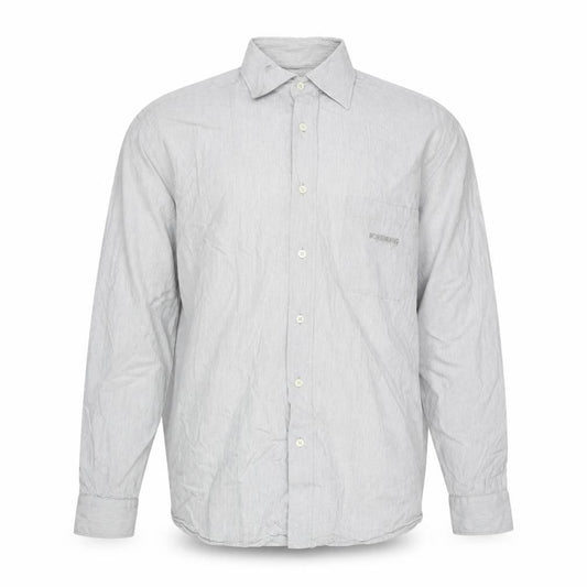 Iceberg Jeans Men’s Grey Cotton Long Sleeve Button-Up Shirt L