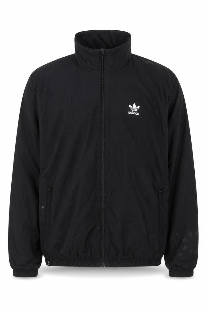 Adidas Men’s Black Track Jacket S Regular Fit Full Zip Sportswear