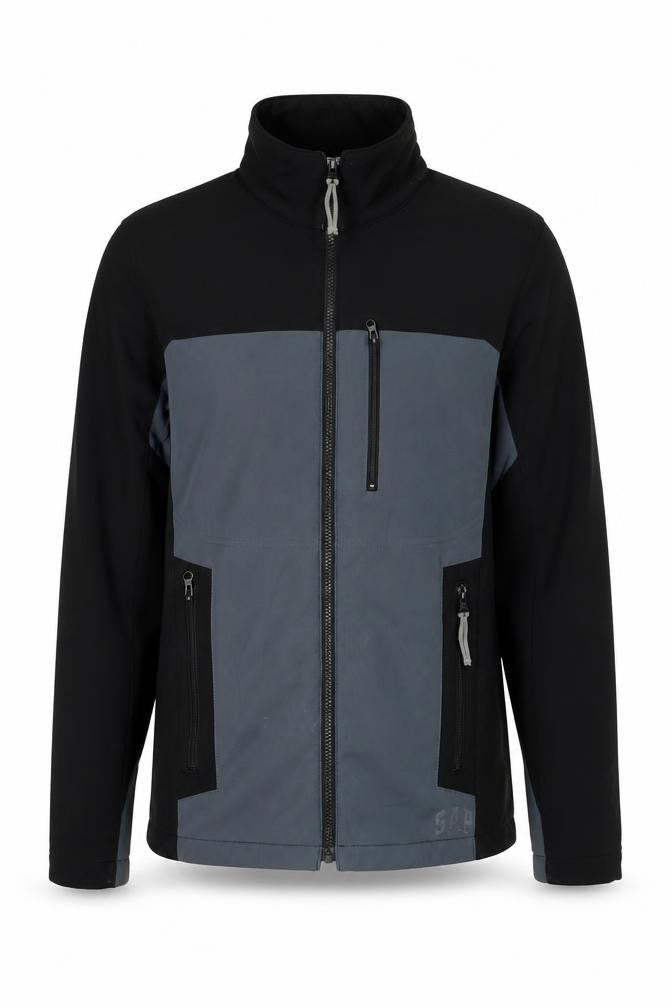 Gap Men’s Black Grey Softshell Jacket Size S Hiking Casual