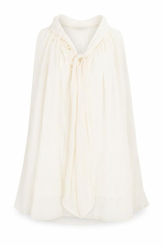 Next Women’s Ivory Halter Neck Chiffon Bow Blouse Size 12
