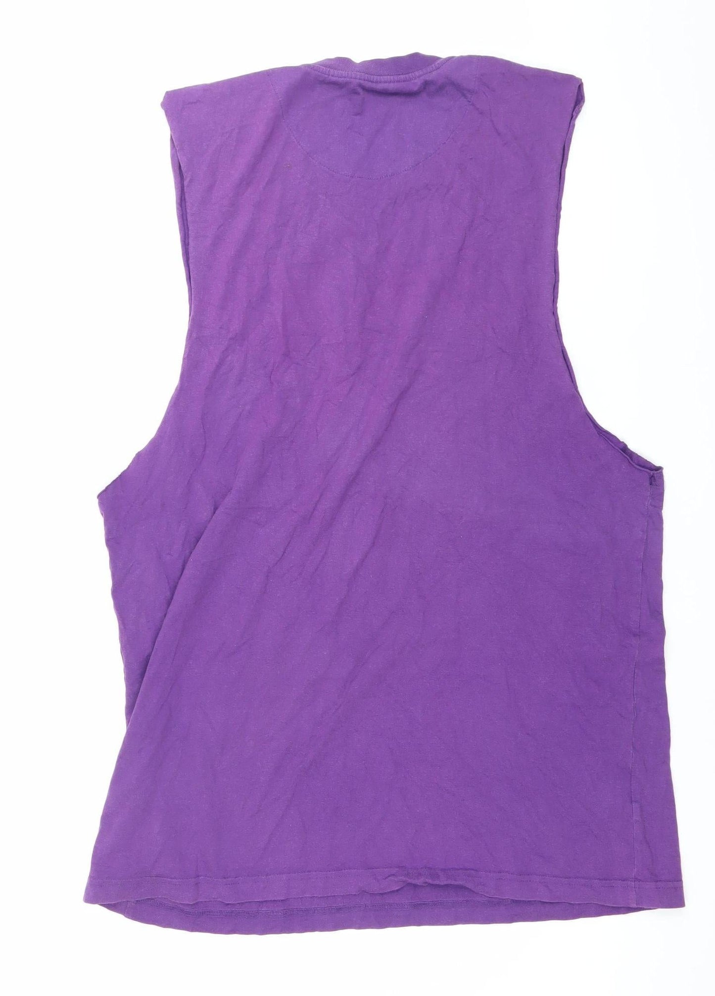 Mitchell & Ness Men's Purple XL Sleeveless Lakers Graphic T-Shirt