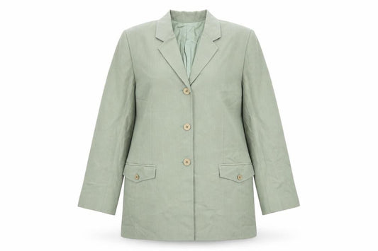 Viyella Womens Green Size 14 Single Breasted Suit Jacket