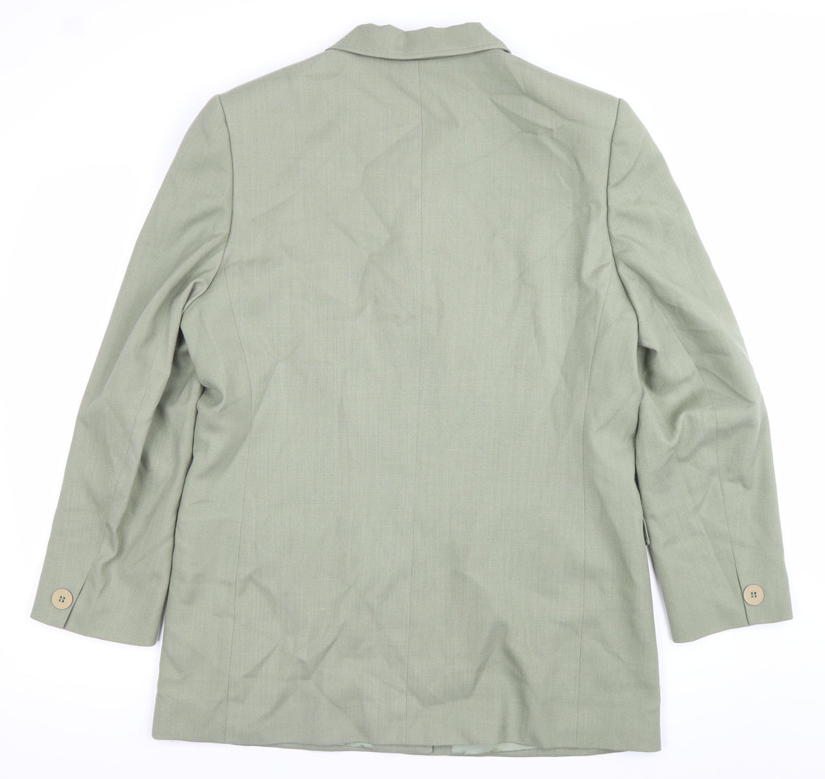 Viyella Womens Green Size 14 Single Breasted Suit Jacket