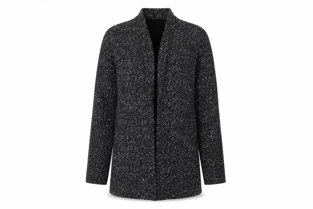 Next Women Black Flecked Shawl Collar Blazer Size 10