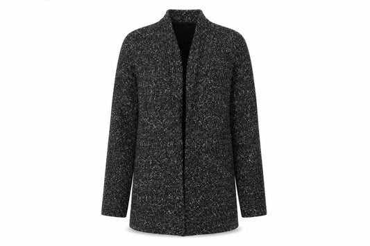 Next Women Black Flecked Shawl Collar Blazer Size 10