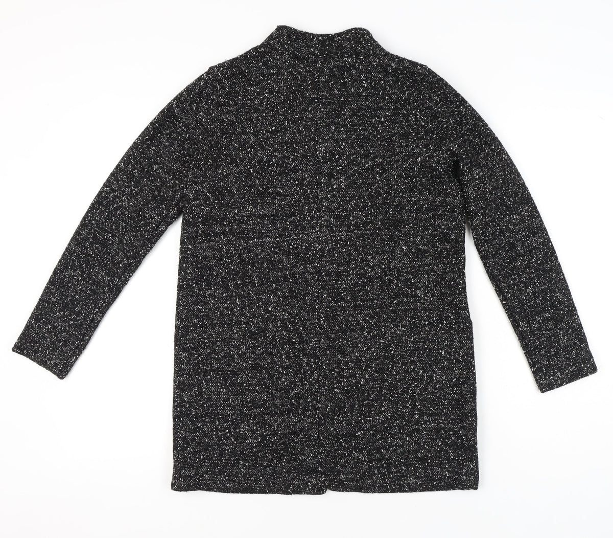 Next Women Black Flecked Shawl Collar Blazer Size 10