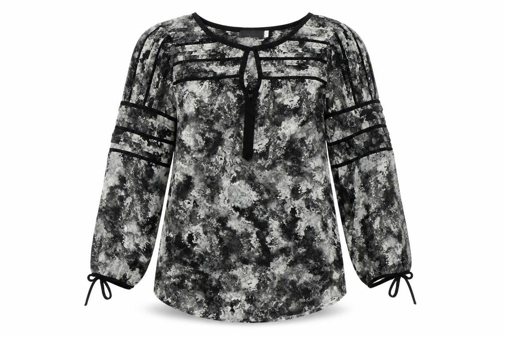 Mint Velvet Womens Multicoloured Sheer Tunic Blouse Size 8