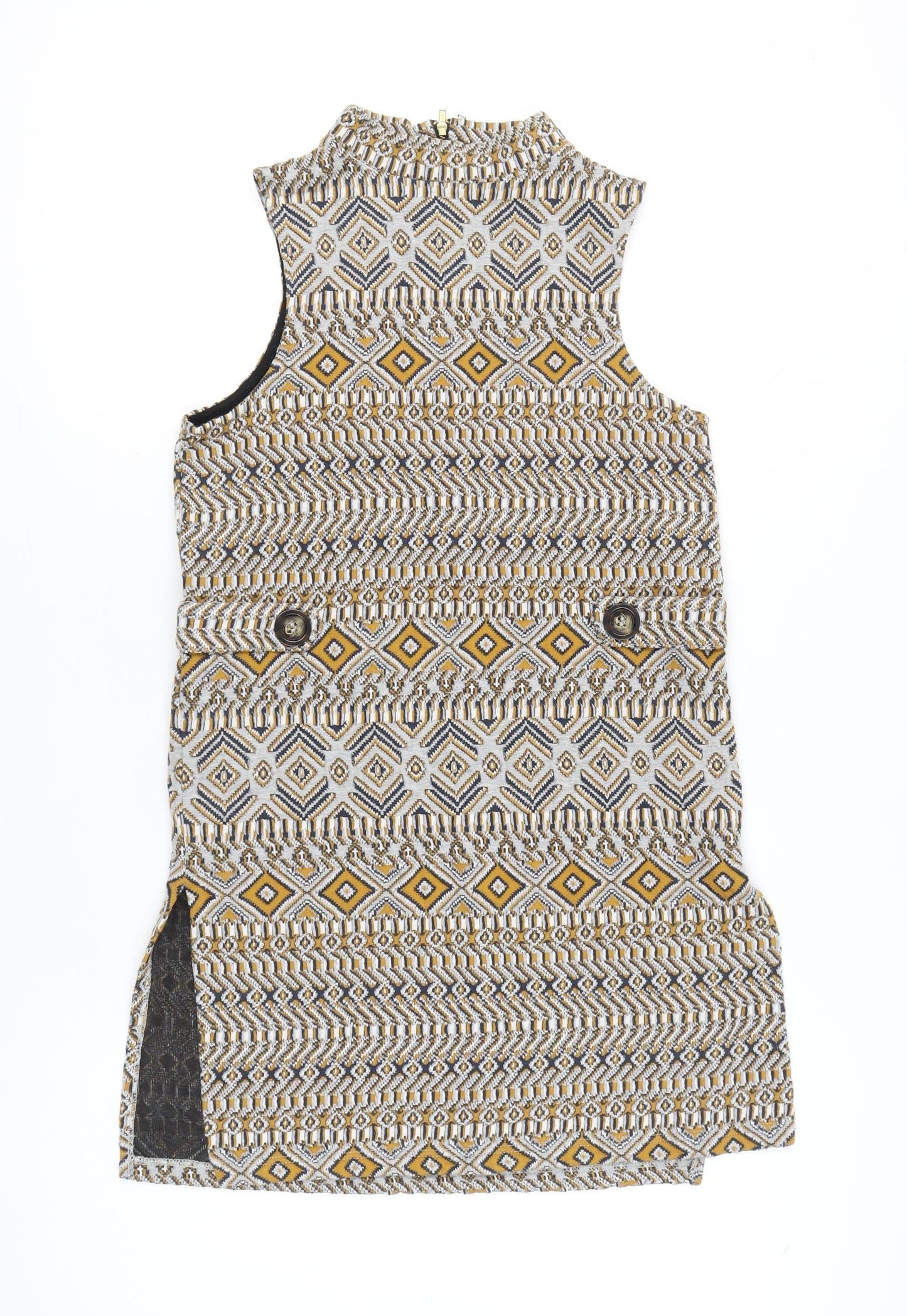 River Island Womens Multicoloured Size 8 Sleeveless Tunic Blouse