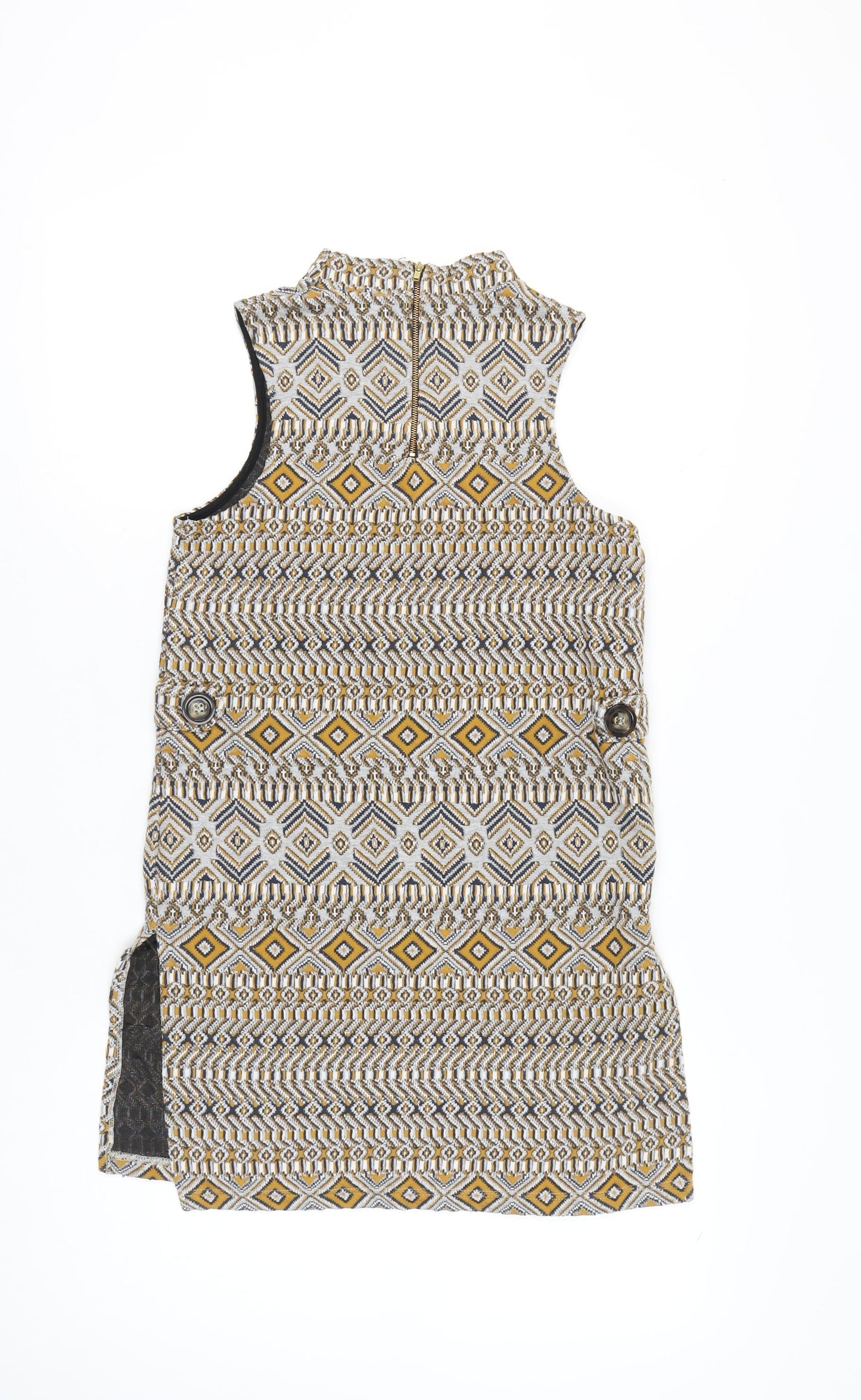 River Island Womens Multicoloured Size 8 Sleeveless Tunic Blouse