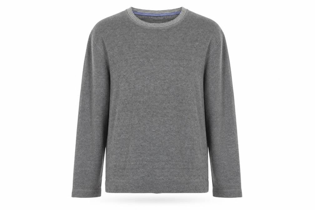 Punto Blanco Men’s Grey Cotton Blend M Crew Neck Pullover Jumper