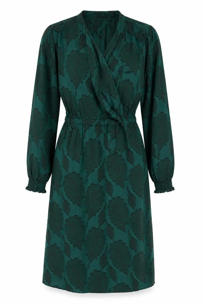 Marks & Spencer Women’s Green Knee Length Wrap Dress Size 12