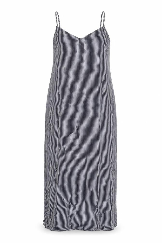Marks & Spencer Women’s Blue Striped Midi Slip Dress Size 10
