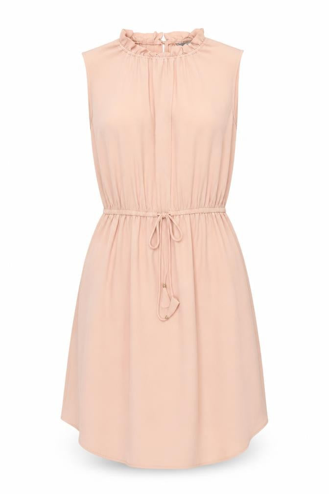 H&M Women’s Beige Knee Length Sleeveless Shift Dress Size 6