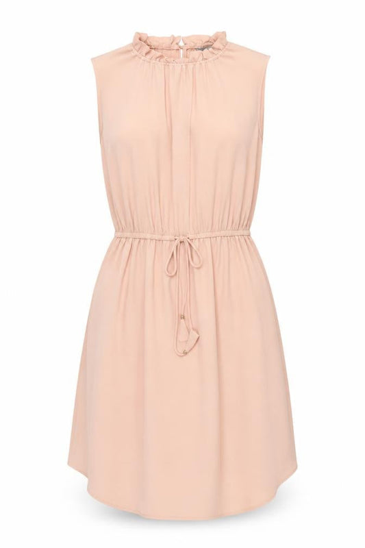 H&M Women’s Beige Knee Length Sleeveless Shift Dress Size 6