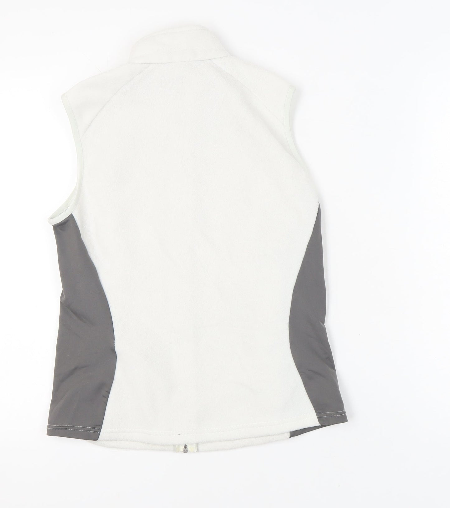 Quechua Womens White Fleece Waistcoat Bodywarmer Size 12