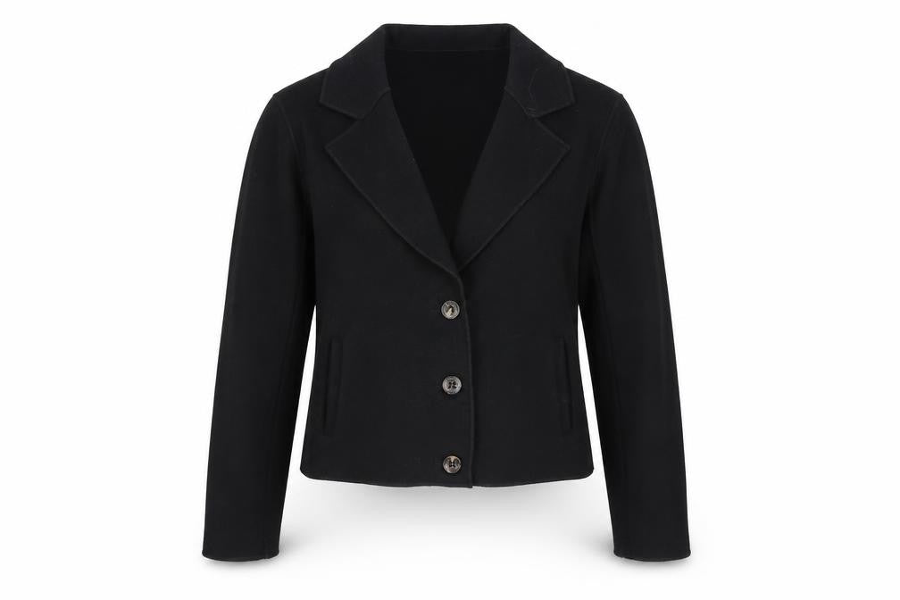 Lee Cooper Women’s Black Wool Polyester Blazer UK 8 Classic Style