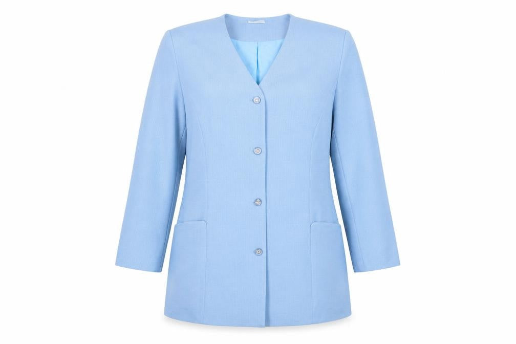 Toddy of Sweden Womens Blue Size 18 Suit Jacket Four-Button Formal