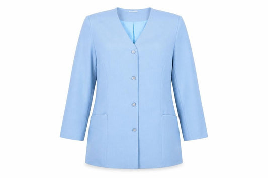 Toddy of Sweden Womens Blue Size 18 Suit Jacket Four-Button Formal