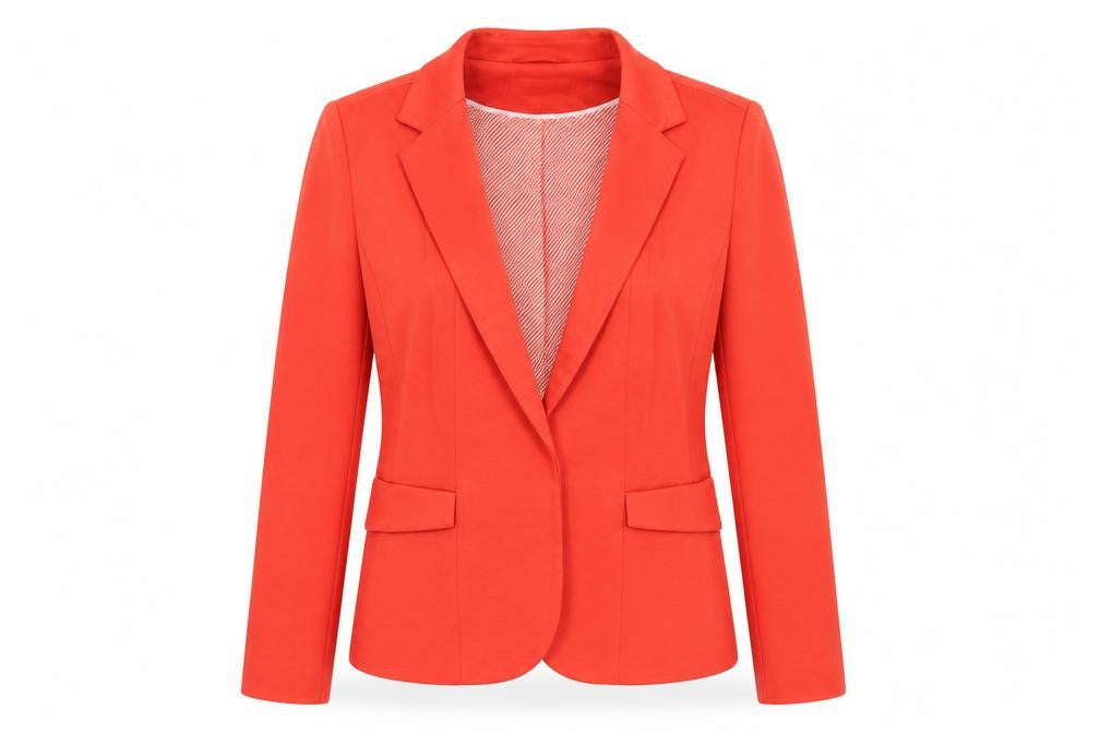 Wallis Petite Women's Red Blazer Jacket Size 12 Notch Lapel Tailored