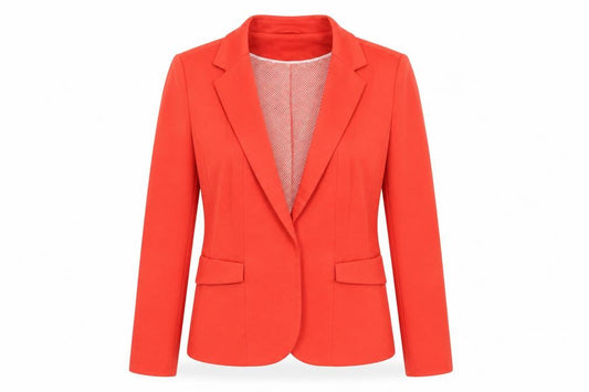 Wallis Petite Women's Red Blazer Jacket Size 12 Notch Lapel Tailored