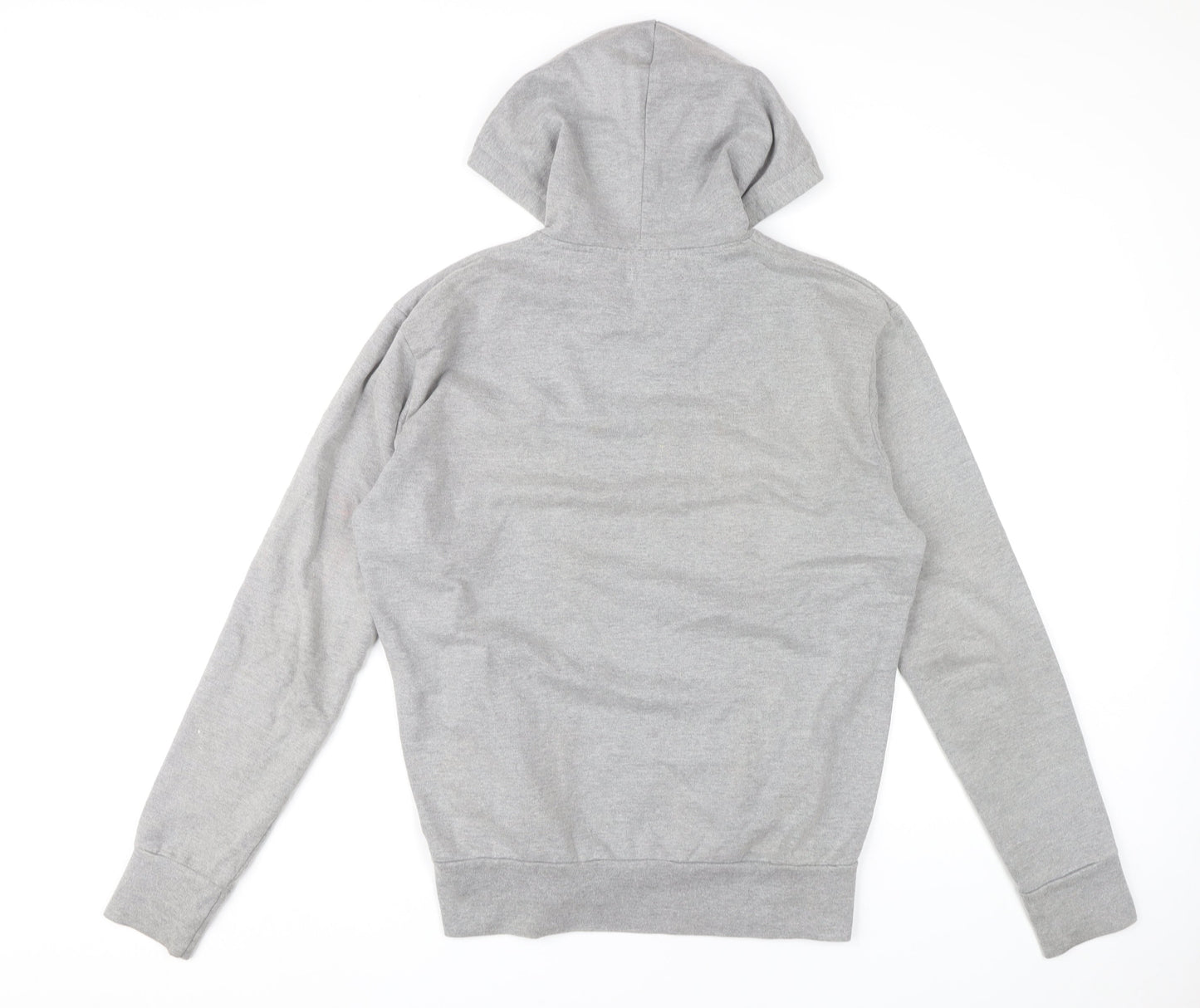 French Connection Mens Grey Pullover Hoodie Size M Logo Graphic