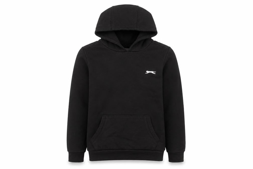 Slazenger Boys Black Pullover Hoodie 13 Years Sports Casual Fleece