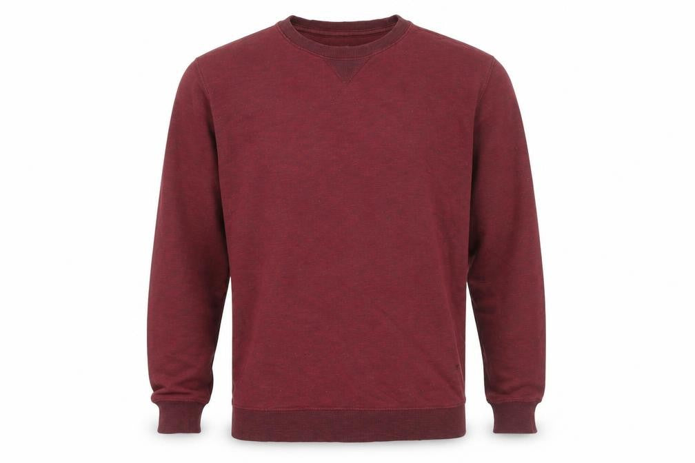 TRN 1961 Mens Red XL Crew Neck Pullover Sweatshirt Regular Fit