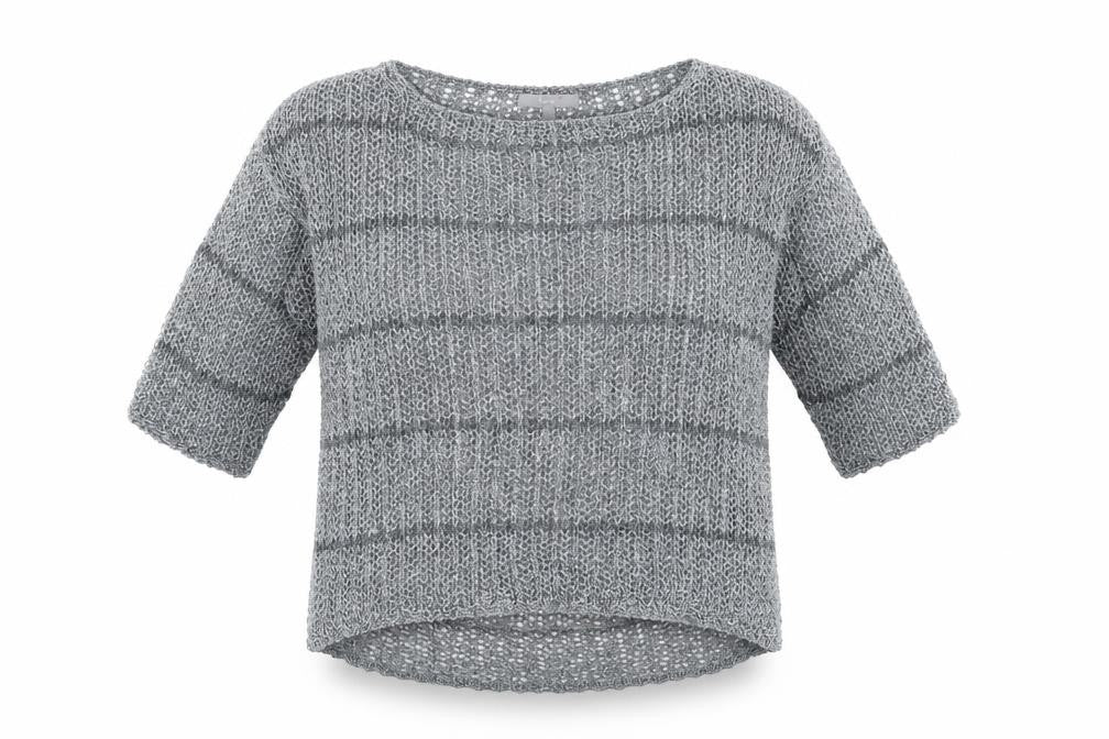 Marks & Spencer Women’s Grey Open-Knit Pullover Jumper Medium