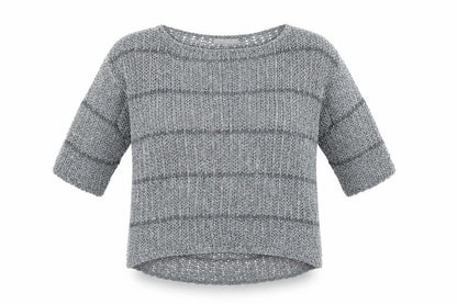Marks & Spencer Women’s Grey Open-Knit Pullover Jumper Medium