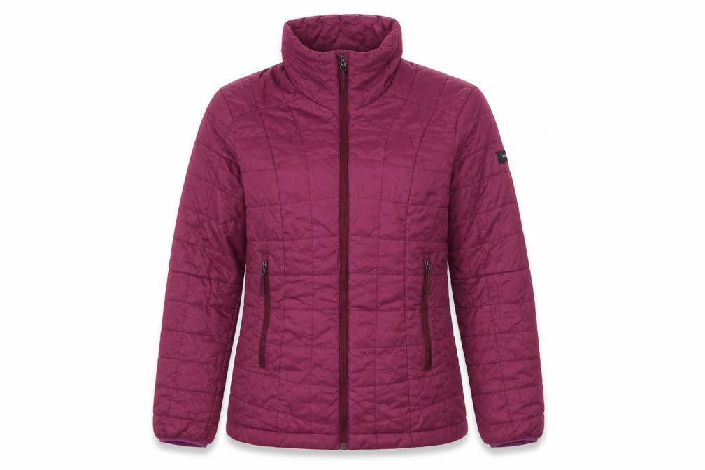 Decathlon Womens Purple M Puffer Jacket Lightweight Quilted Mid Length
