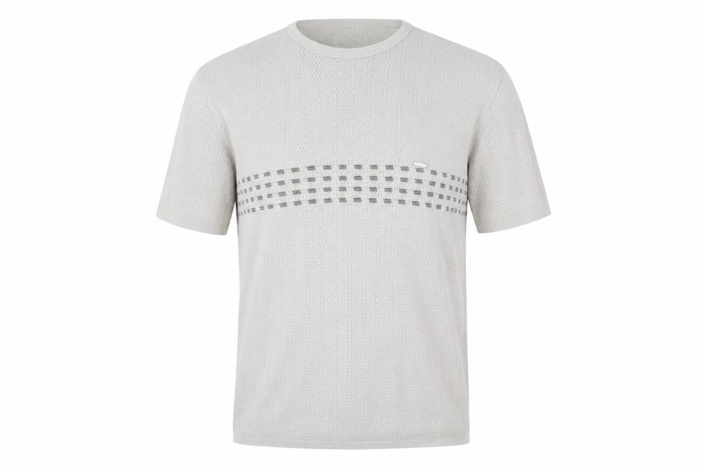 Petroleum Men’s Beige Knit Pullover Jumper M Crew Neck Short Sleeve