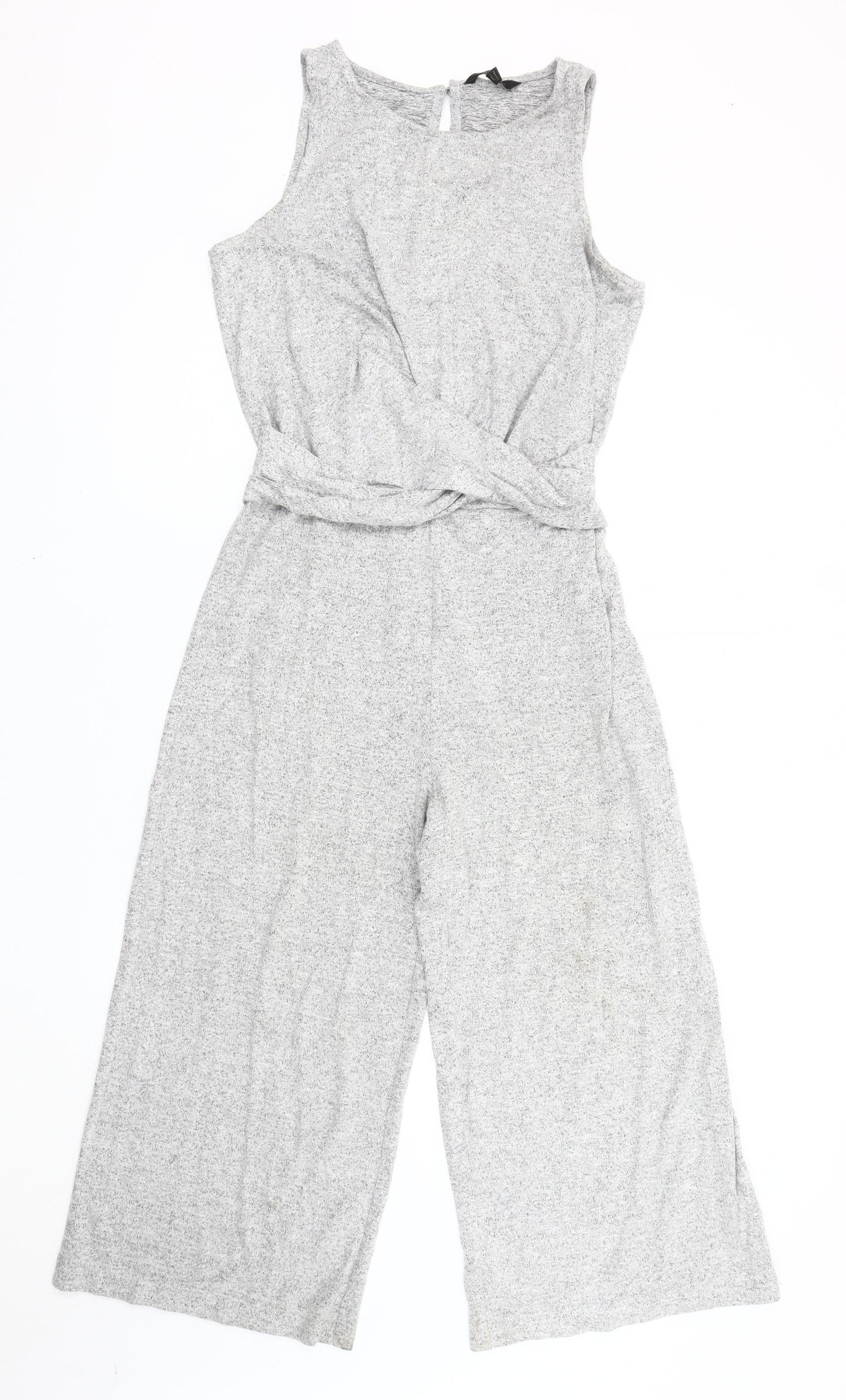 Banana Republic Women’s Grey Sleeveless Knit Jumpsuit Size S