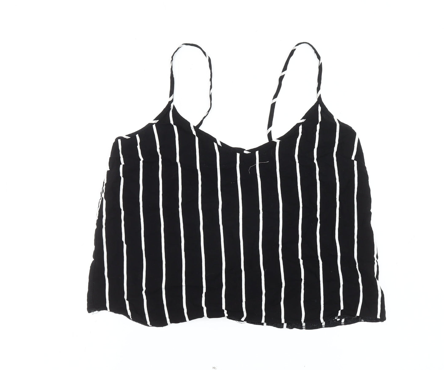 ASOS Women’s Black Striped Viscose Camisole Tank UK 12