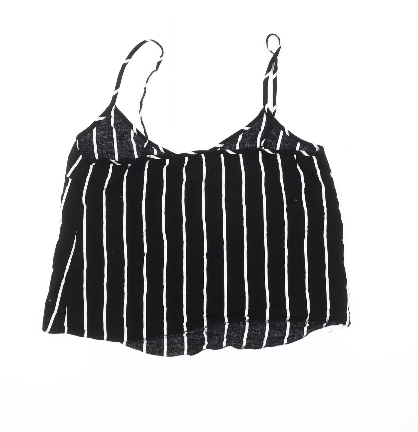 ASOS Women’s Black Striped Viscose Camisole Tank UK 12