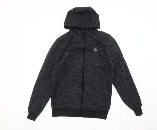 Admiral Mens Black Full Zip Hoodie Size S Regular Fit Gym Training