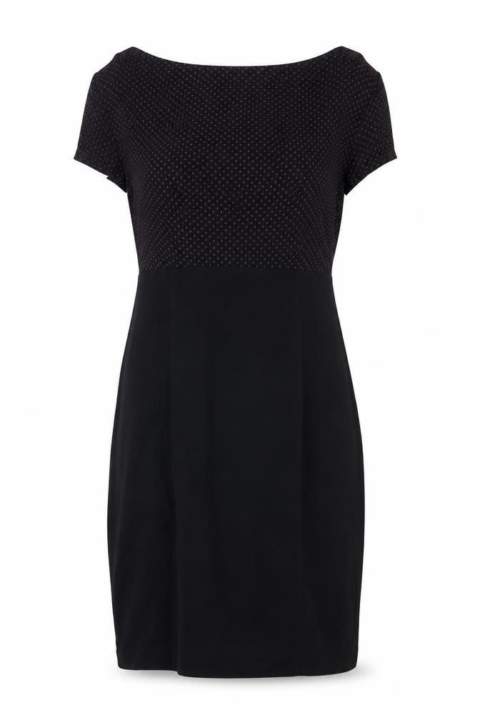 Monsoon Women Black Polka Dot Sheath Dress Size 14 Business Casual