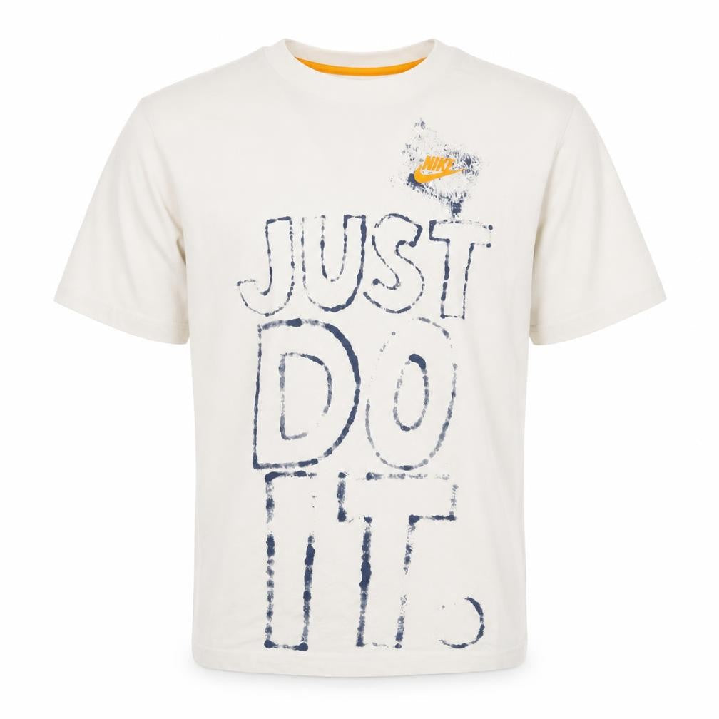 Nike Men’s White Just Do It Graphic T-Shirt Size S Regular Fit